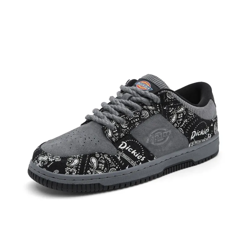 Dickies Low-Top Skateboard Shoes Men's Charcoal Black-1