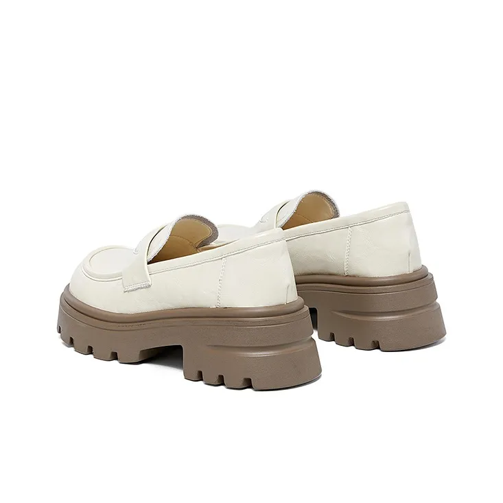 DAPHNE Loafers Women's Black/Beige-12