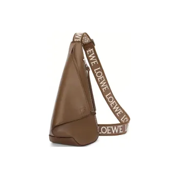 LOEWE Anton Sling Cow Leather Shoulder Bags Sling Bags Men's Winter Brown