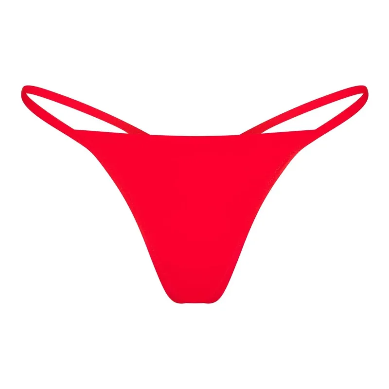 SKIMS Valentine's Day Collection SS25 FITS EVERYBODY T-STRING THONG Underpants Women's 1 Pack CHERRY/Cherry Red-0