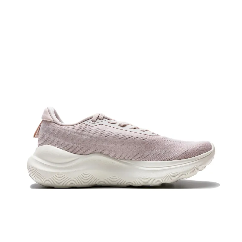 Erke Cushioning Wear-Resistant Low-Top Casual Running Shoes Women's Pink Gray Green-1