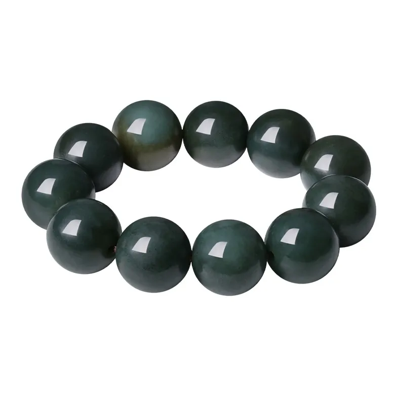 ALLOVE Hetian Jade Bracelets Black Jade Unisex-6