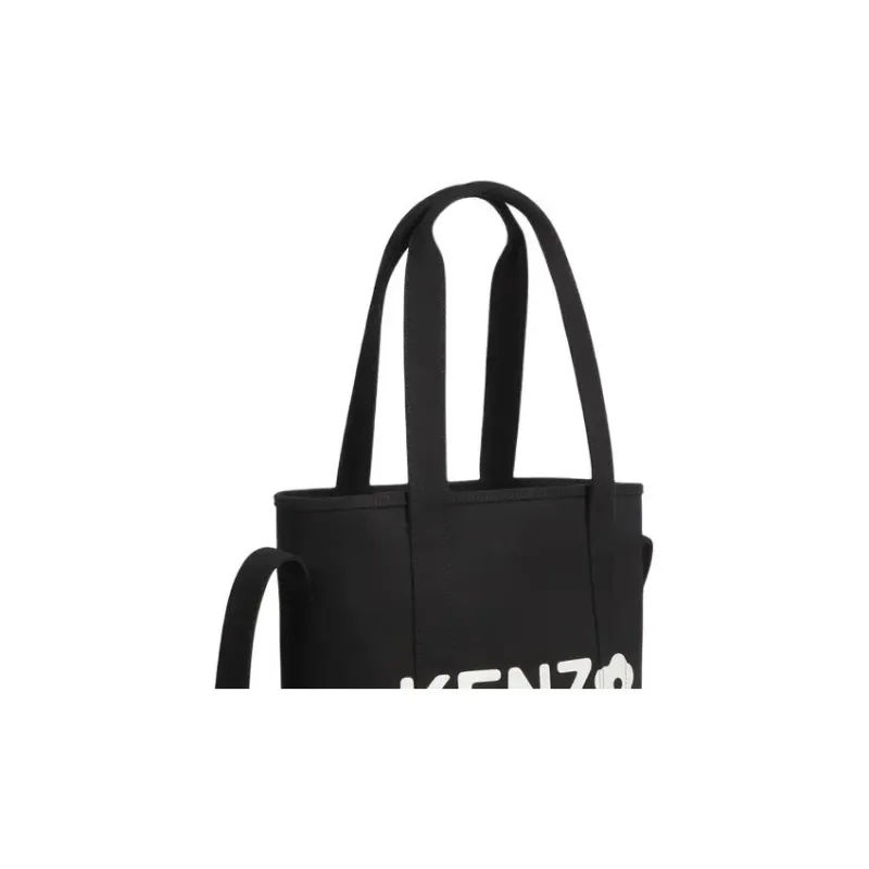 KENZO Cotton One Shoulder Handbag Regular Women's Black-2
