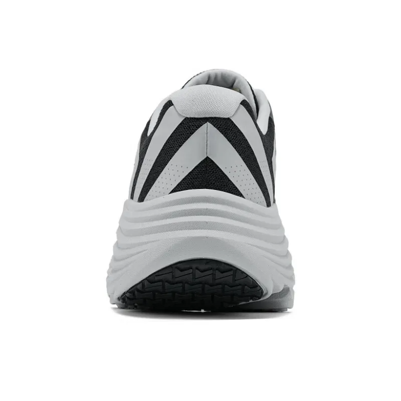 Skechers MEN'S GO Anti Slip Wear Resistant Low Top Running Shoes Unisex Black Gray Color-3