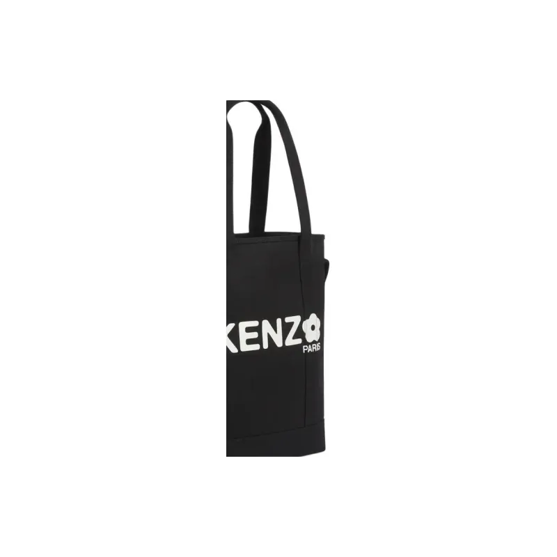 KENZO Cotton One Shoulder Handbag Regular Women's Black-3