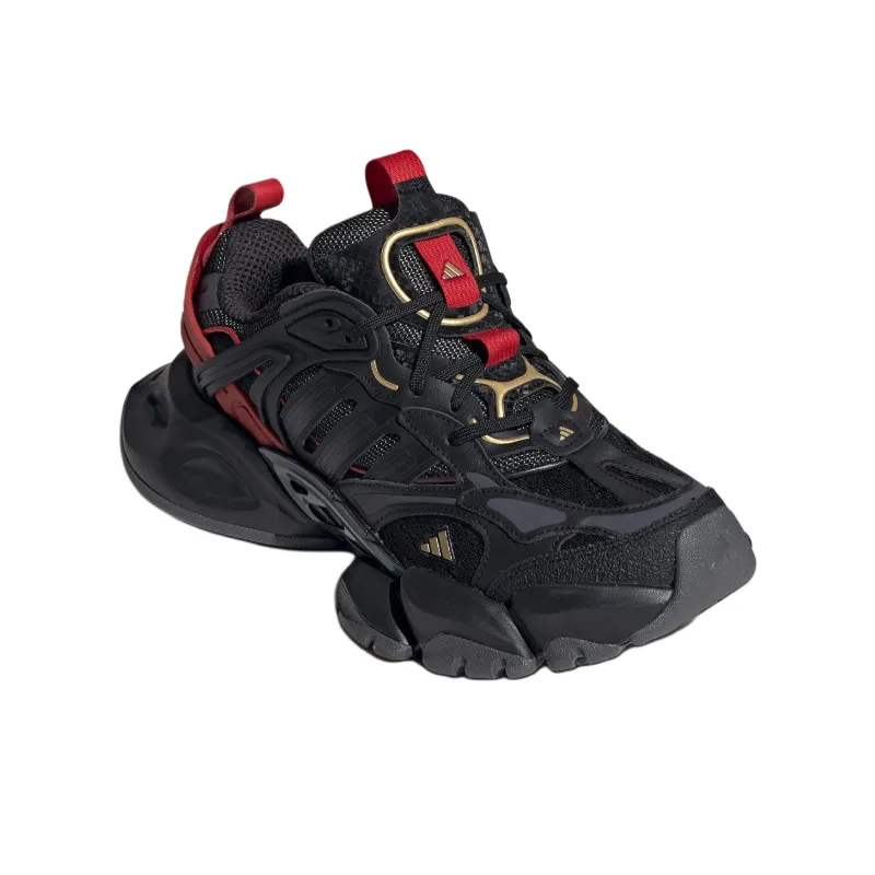 Adidas Xlg Runner Deluxe Black Gold Metallic Red-2