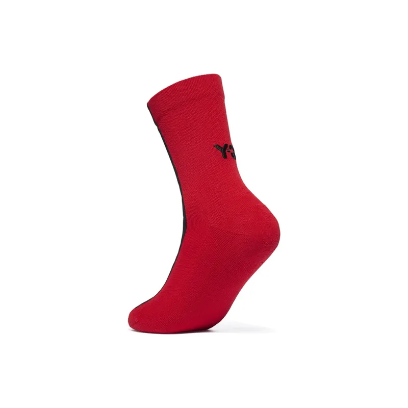 Y 3 Mid Calf Socks Unisex 1 Pack Red-0