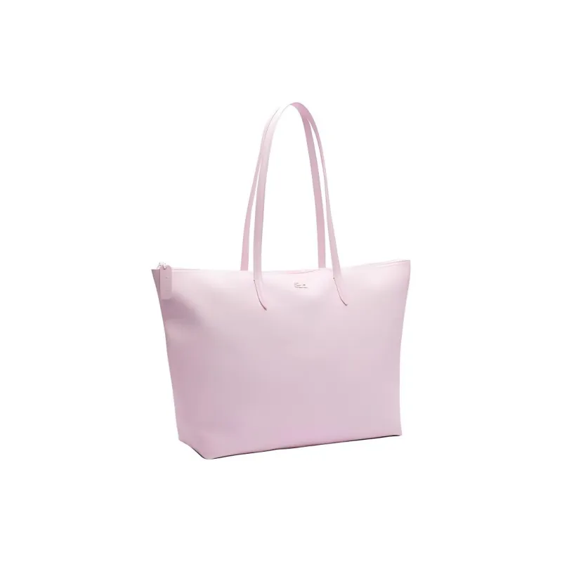 LACOSTE PVC Tote Bag Shopping Bag Shoulder Bags Large Size Women's Pink-1