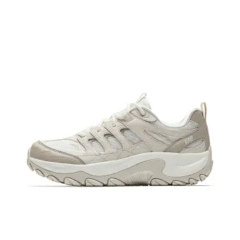 Anta Cushioning, Slip Resistant, And Abrasion Resistant Low Top Casual Running Shoes Women's Ivory White Mud Gray