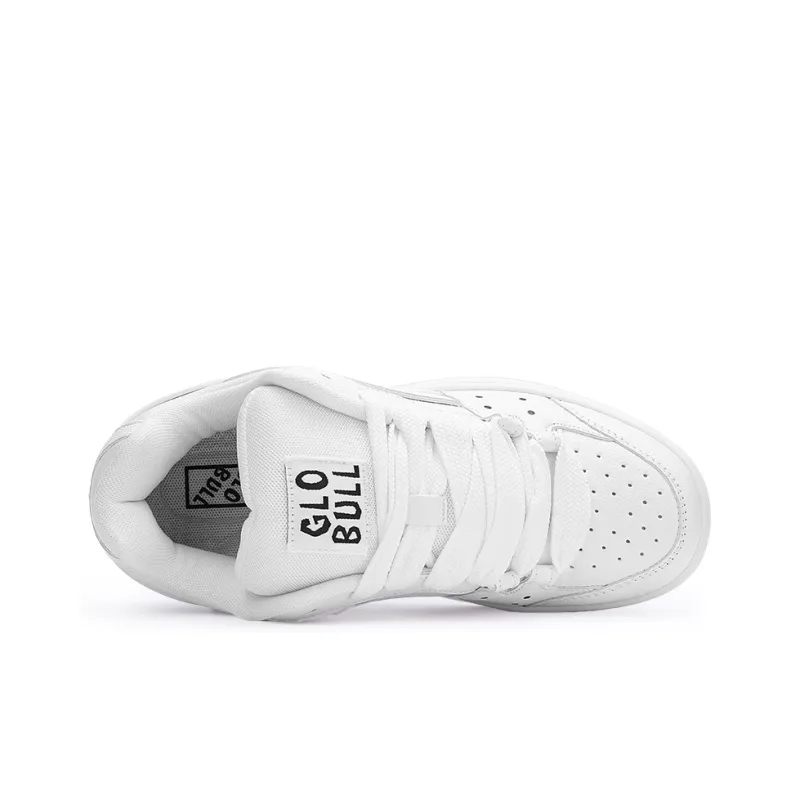 GLO BULL Skateboard Shoes Unisex Low Top White-3