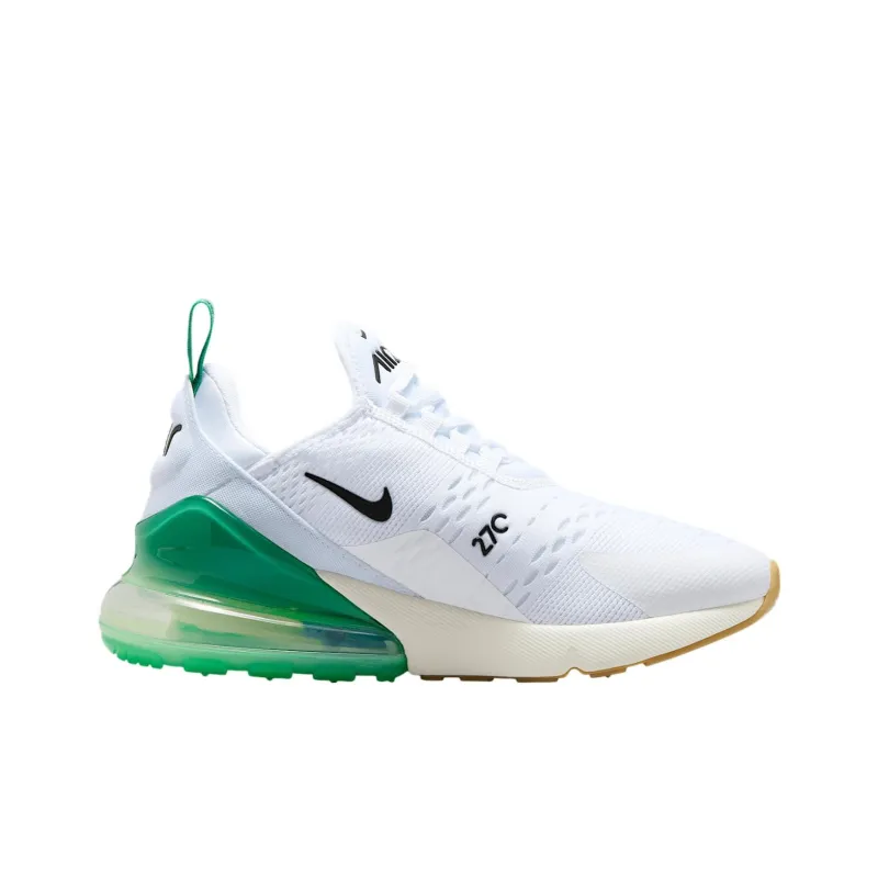 Nike Air Max 270 White Summit White Stadium Green Black Women's-1