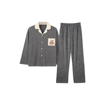 Sleeping Beauty Pajama Set Women's Dark Gray