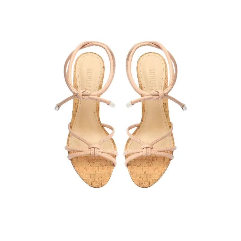 Schutz Suzy Strap Sandals 10.5cm Women's Beige-4