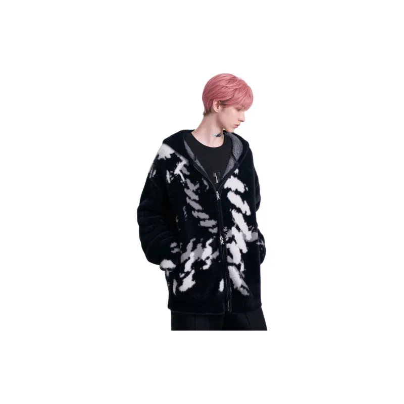 TIWILLTANG Jackets Coats Men's Luminous Deep Black-1