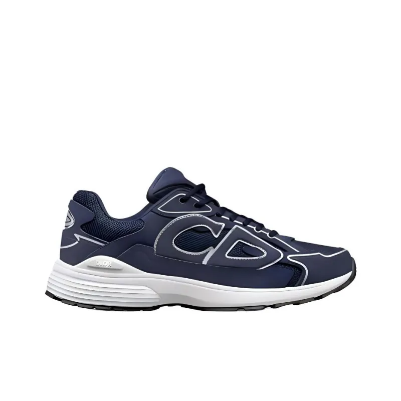 DIOR B30 Low Top Casual Shoes Men's Navy-1