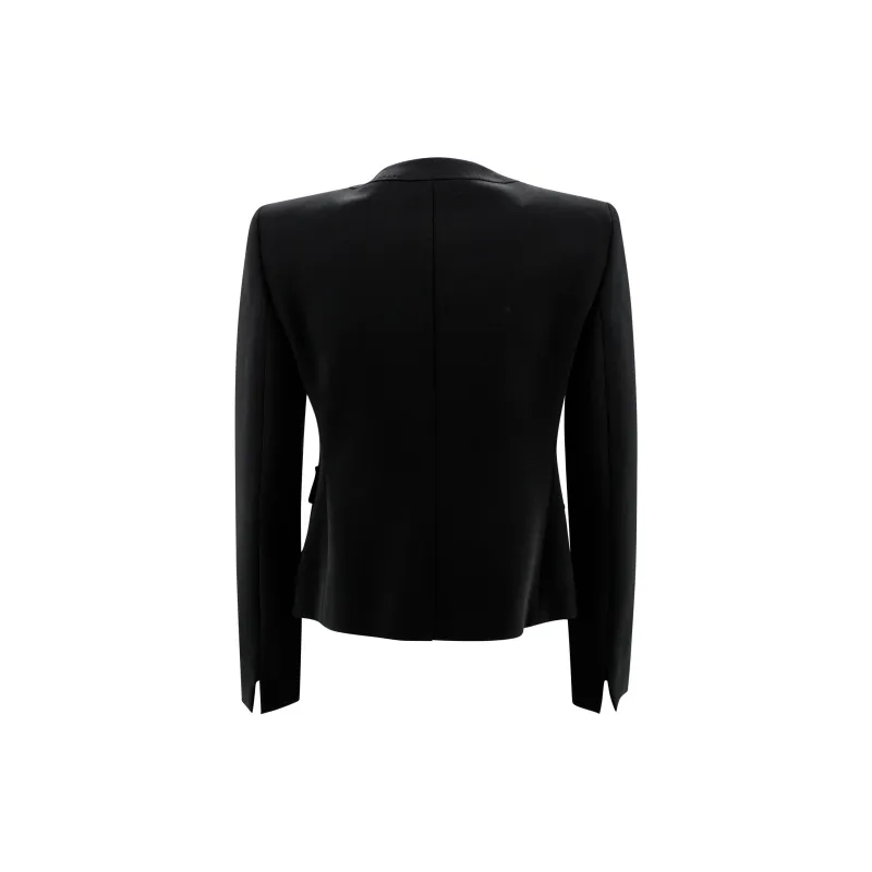 MaxMara Studio Buttoned Crewneck Jacket-1