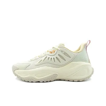 PEAK Cushioning Anti Slip And Wear Resistant Low Top Chunky Sneakers Unisex Canvas White