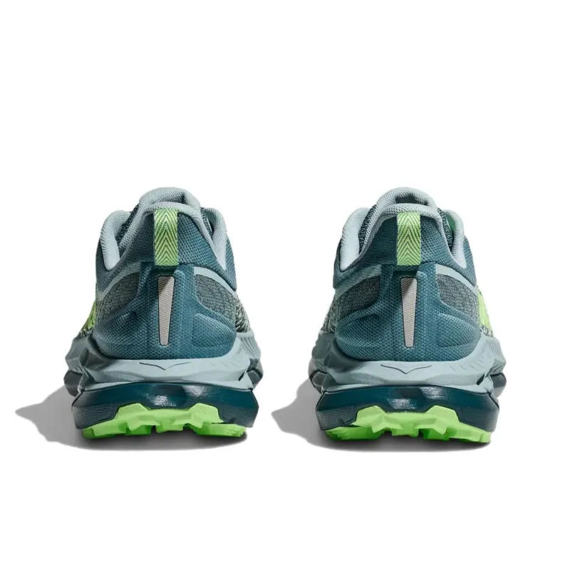 HOKA ONE ONE Mafate Speed 4 Anti Slip Wear Resistant Low Top Running Shoes Men's Gray Blue-4
