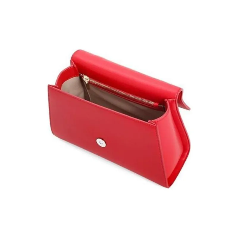 BELLE Artificial Leather Handbag Shoulder Bag Crossbody Bag Medium Size Women's Garnet Red-3