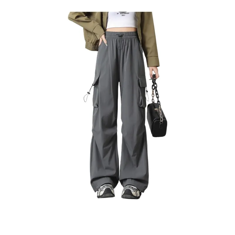 Ya Sheep People Casual Pants Women's Gray-8