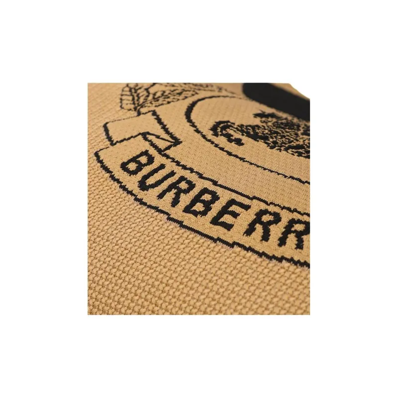 Burberry Fabric Tote Bag Shopping Bag Handbag Shoulder Bag Women's Yellow-5