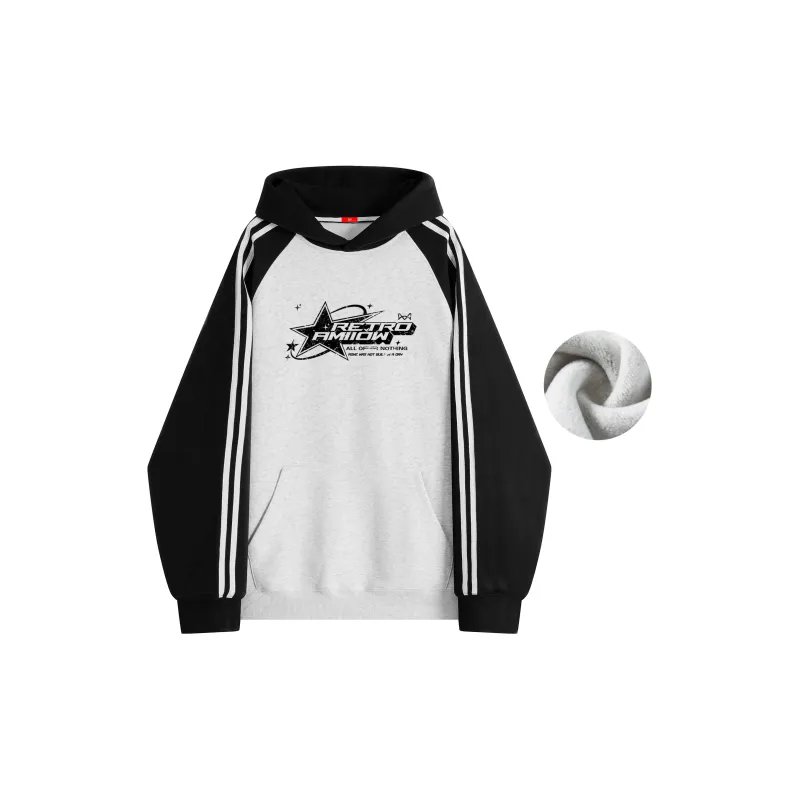 MIIOW Trend Party Series Sweatshirt Unisex Black White Gray Multicolor-16