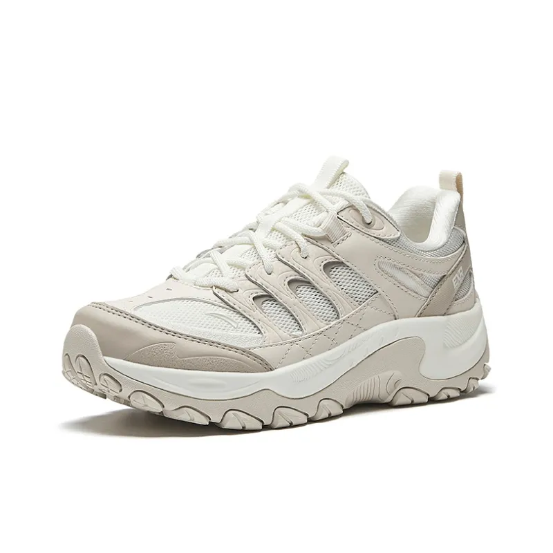 Anta Cushioning, Slip Resistant, And Abrasion Resistant Low Top Casual Running Shoes Women's Ivory White Mud Gray-1