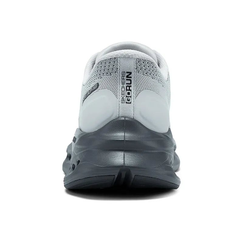 Skechers MEN'S GO Slip Resistant Breathable Low Top Running Shoes Men's Gray Black-3