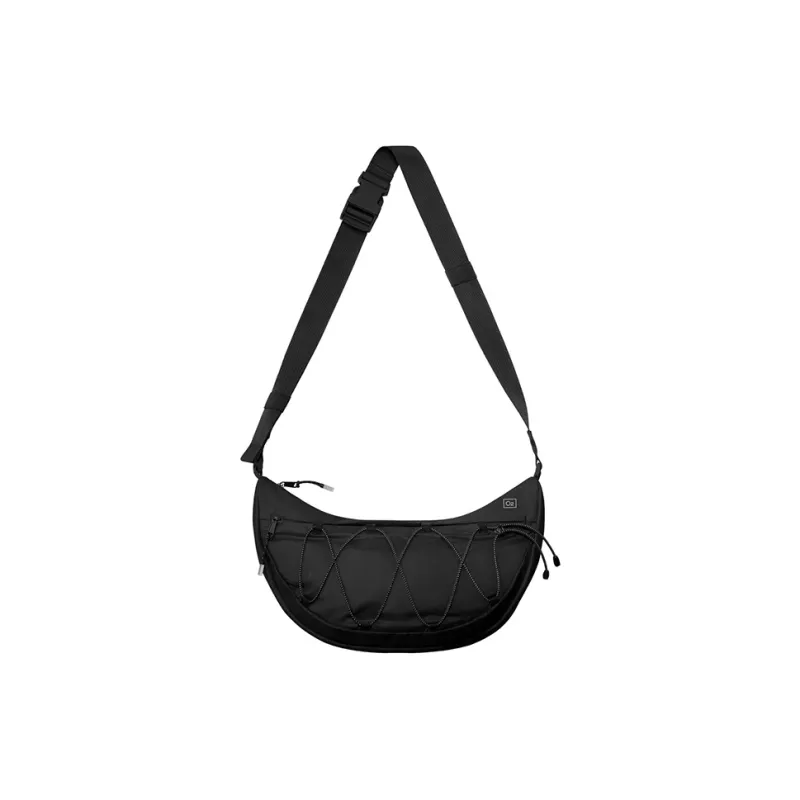 Bananain Polyester Crossbody Bag Regular Unisex Mineral Shadow Purple/Light Gold Brown/Coral Orange/Azure Blue-9