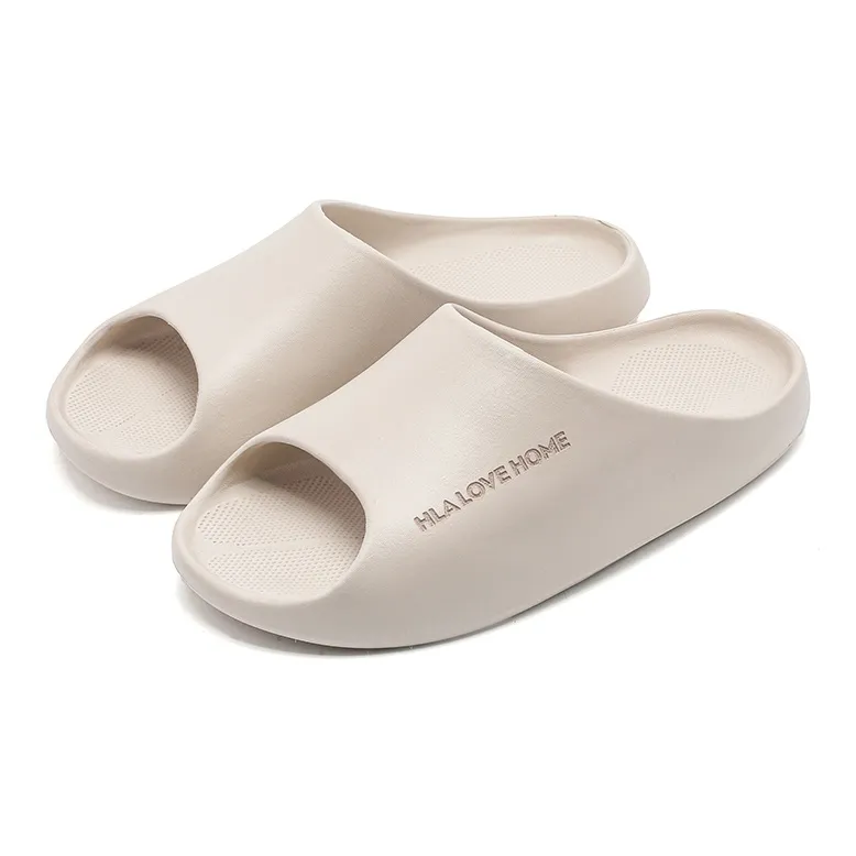 HLA Summer, Bathroom Bathing Slip Resistant Quick Dry Cut Out Platform Slippers, Unisex-8
