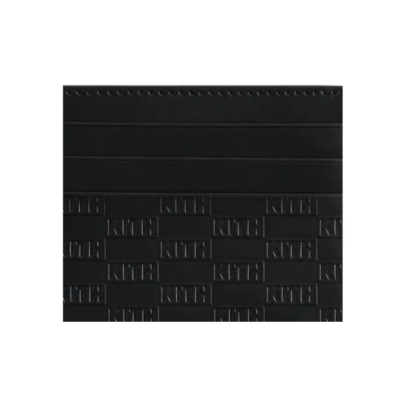 KITH KITHmas Monogram Card Holder Black-2