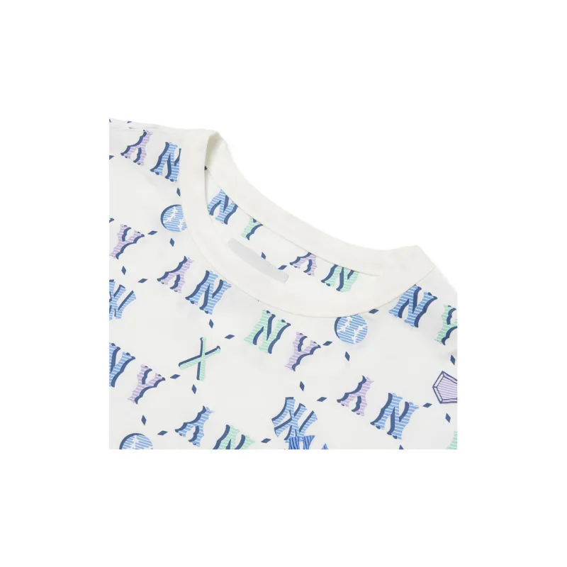 MLB T Shirt Korean Style Women's White-3