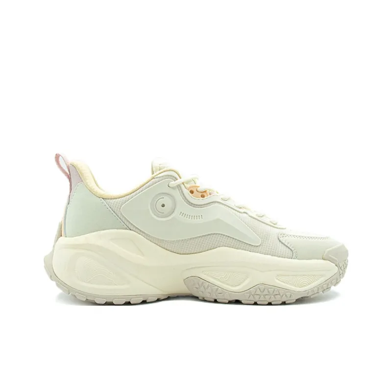PEAK Cushioning Anti-Slip And Wear-Resistant Low-Top Chunky Sneakers Unisex Canvas White-1