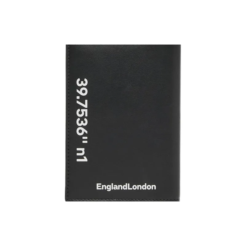 Burberry Lola Lola Bag Calfskin Passport Holder Men's Black-5