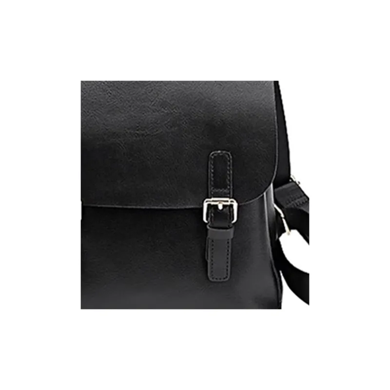 DAPHNE Cow Leather Backpack Regular Women's Black-3