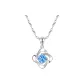 999 Silver, Lucky Four-Leaf Clover Necklace