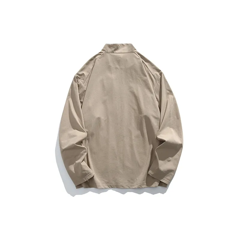 Yalu Jackets Coats Unisex Light White Gray-7
