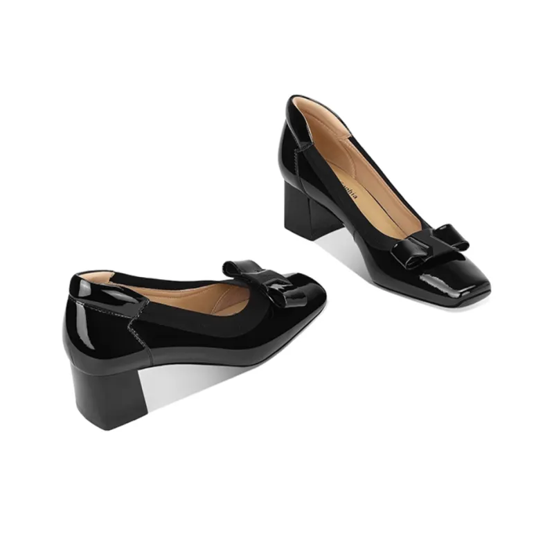 JESSICA SOPHIA Chunky Heel High Heels 4cm Women's-8