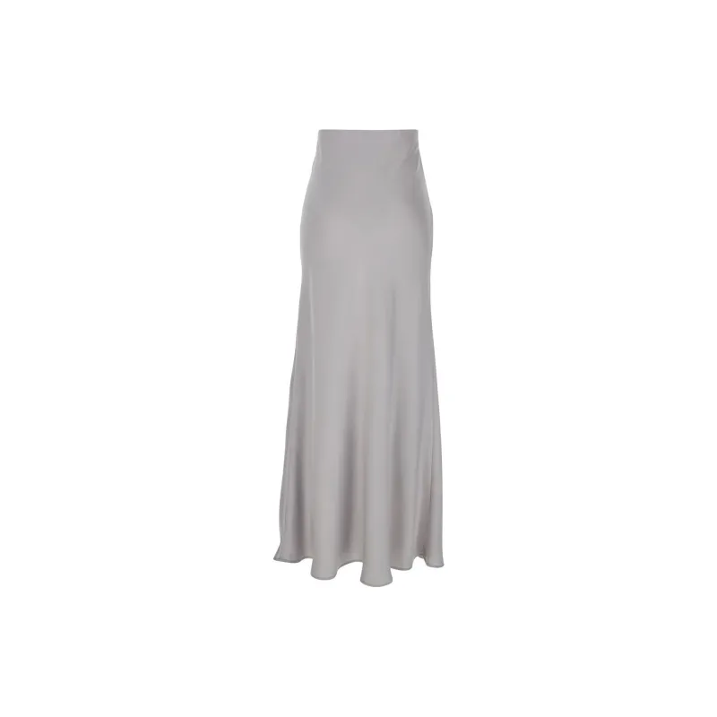 BE PLAIN Casual Long Skirt Women's Gray-1