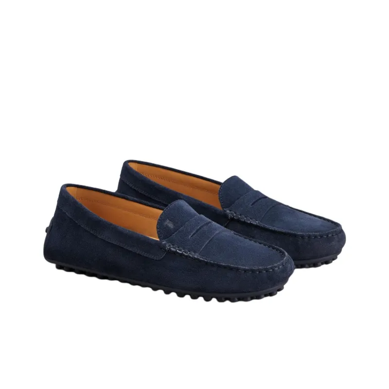 TOD'S City Gommino Beanie Shoes Women's Blue-2