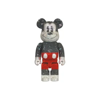 BE@RBRICK CRYSTAL DECORATE MICKEY MOUSE 400% R&W Ver.