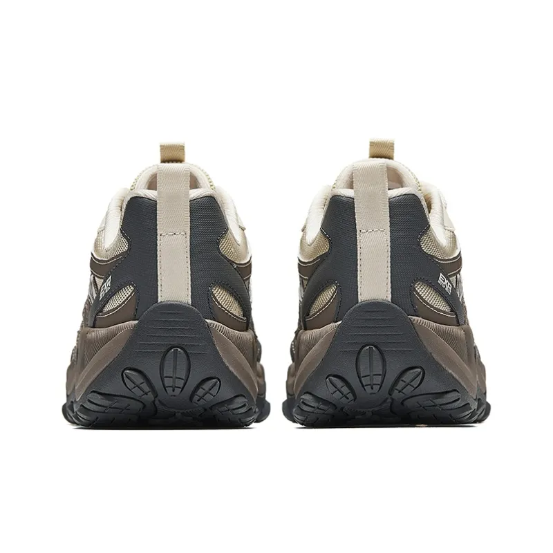 Anta Cushioning And Breathable Low Top Casual Running Shoes Men's Beige Gray-3
