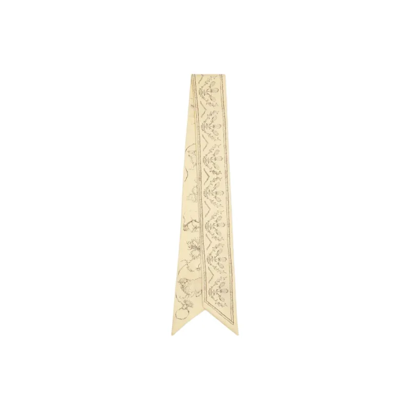 Loro Piana Mulberry Silk Scarves Women's Champagne-0