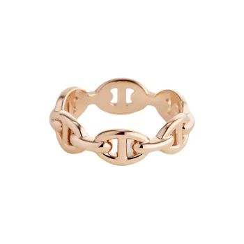 HERMES Rose Gold Rings Women's Gold