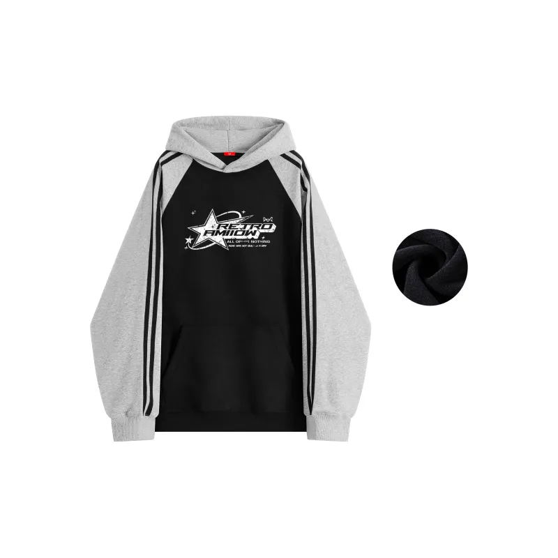 MIIOW Trend Party Series Sweatshirt Unisex Black White Gray Multicolor-12
