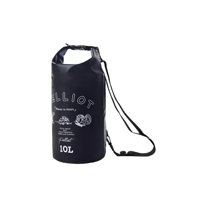 PELLIOT PVC Shoulder Bag Unisex Obsidian Black/Bright Yellow-0