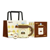 [Shopping Bag-4 Major Merch]Brown Caramel Pudding, Insulated Cup