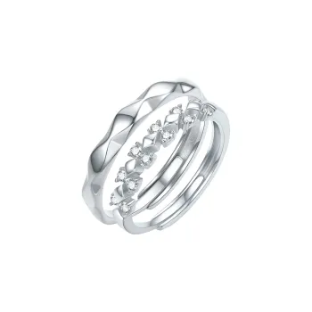 JINGUIFU S925 Silver Rings Unisex