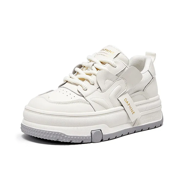 DAPHNE Anti-Slip And Wear-Resistant Lightweight Height Increasing Low-Top Skateboard Shoes Women's-13