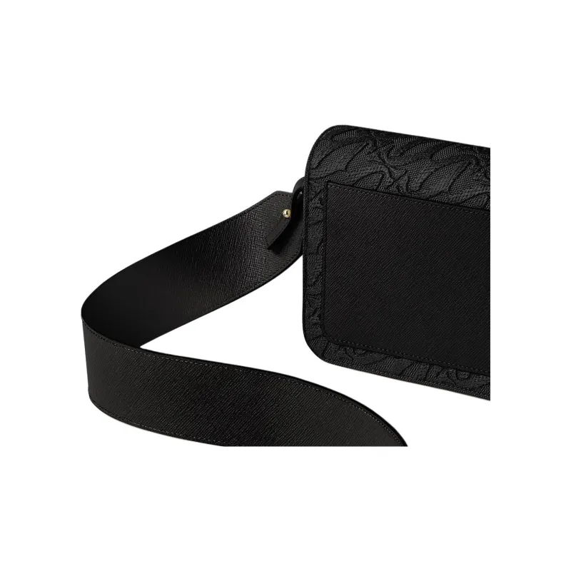 CARTIER Calfskin Crossbody Bag Shoulder Bag Women's Black-3